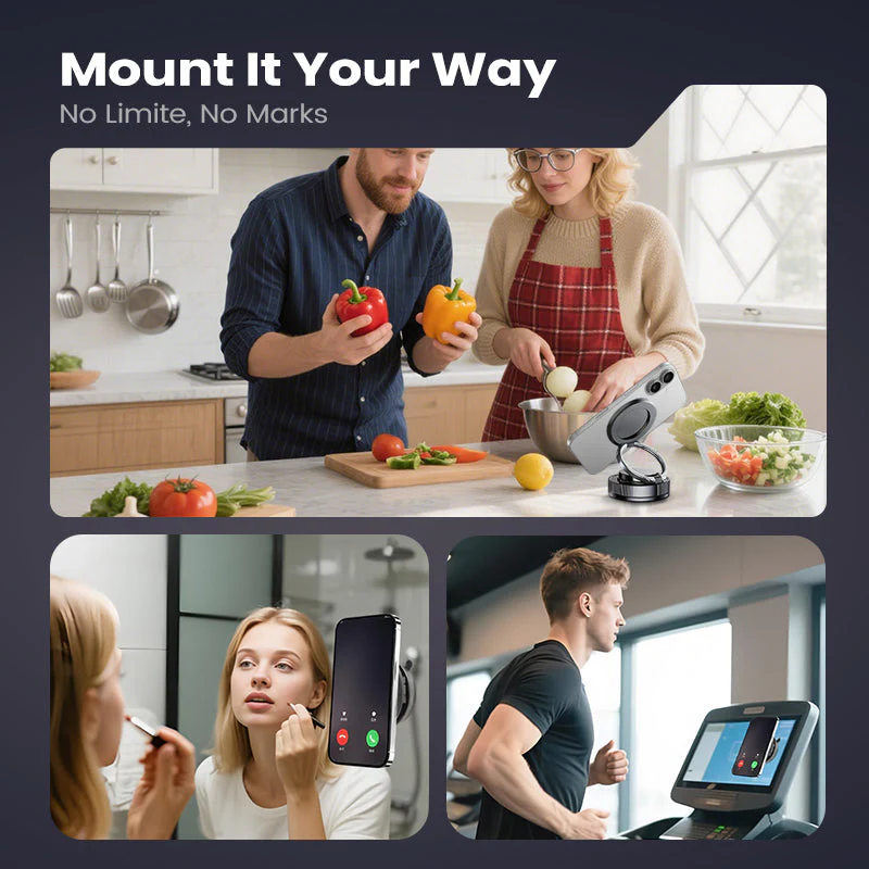 🔥Buy More Save More🔄360° Adjustable Vacuum Magnetic Phone Holder📱🚗