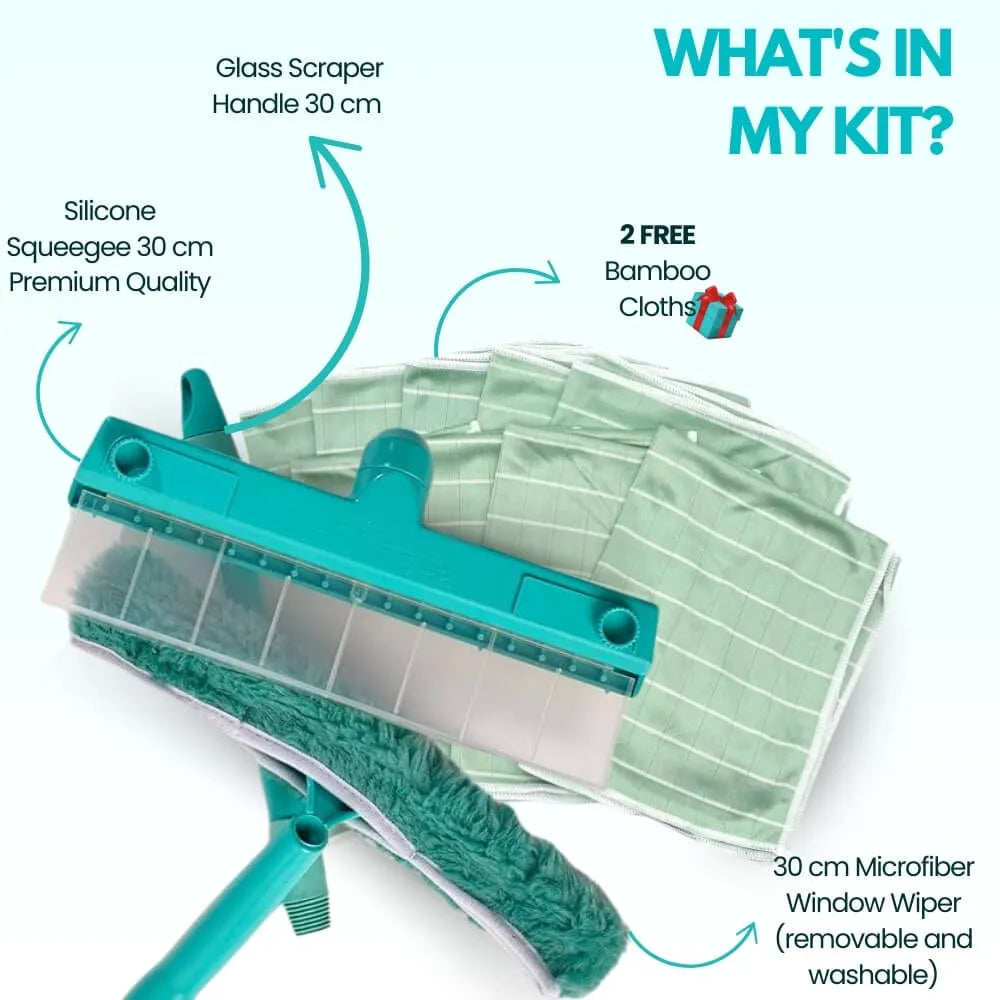 Natravor™ Recyclable Silicone Window Squeegee Kit