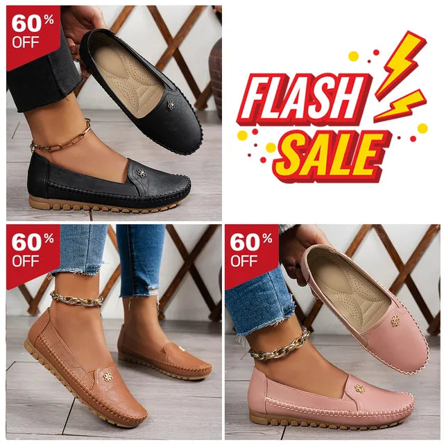 🔥Best Seller-Last Day Sale 60% OFF🔥 Orthopedic leather shoes, Lightweight, Anti-Slip, Breathable for Women