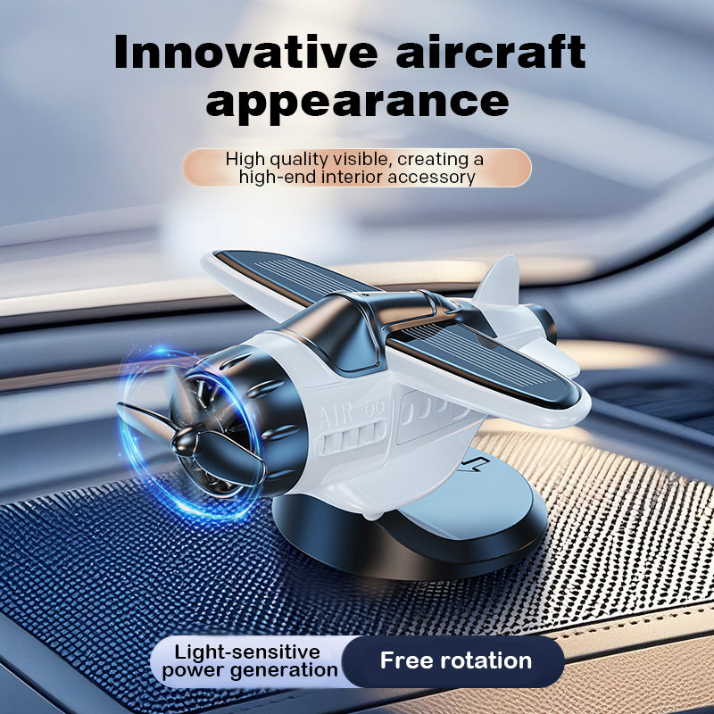 🎁2025 Limited Time Sale - 50% OFF🔥Solar powered airplane shaped car ornaments