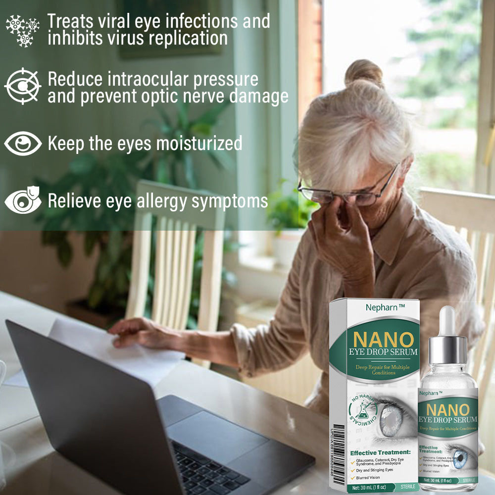 👩‍⚕️Nepharn™ Nano Eye Drops Serum ✅FDA Approved(Suitable for presbyopia, dry eye syndrome, glaucoma, and cataracts) 🌻