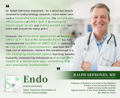 Nepharn™  SMGT Nano Microneedle Patch（Painless, long-lasting, addressing diabetes, obesity, and cardiovascular diseases）