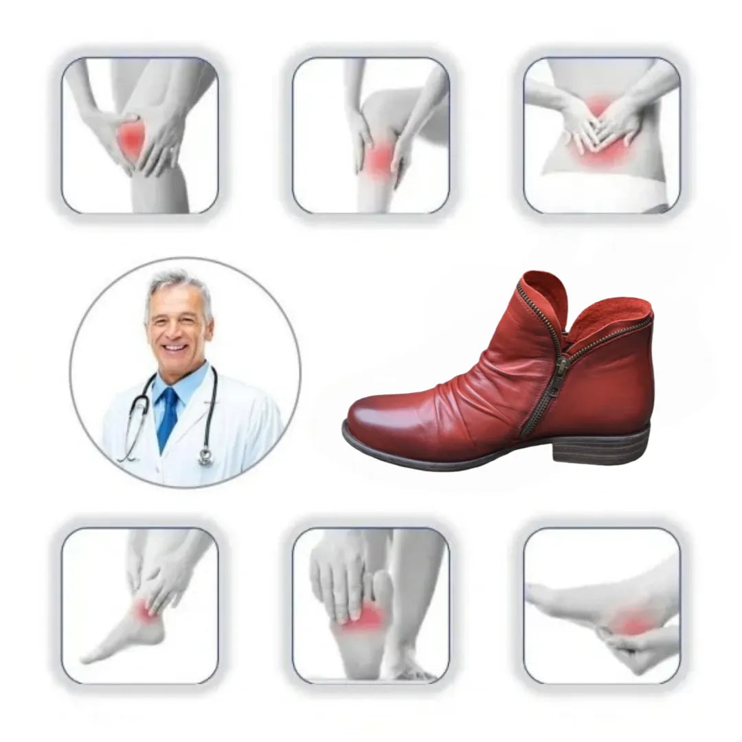 Orthopedic Cozy Colorful Arch Support Ankle Winter Boots