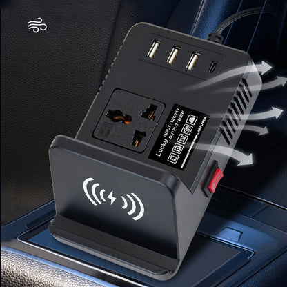 200W Power Inverters for Vehicles 12V/14V to 110V Car Inverter Converter